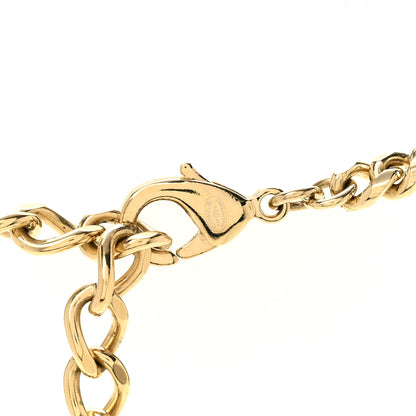 Chanel Pearl Resin Crystal CC No 5 Perfume Bottle Necklace Gold Pearly White 4 of 6
