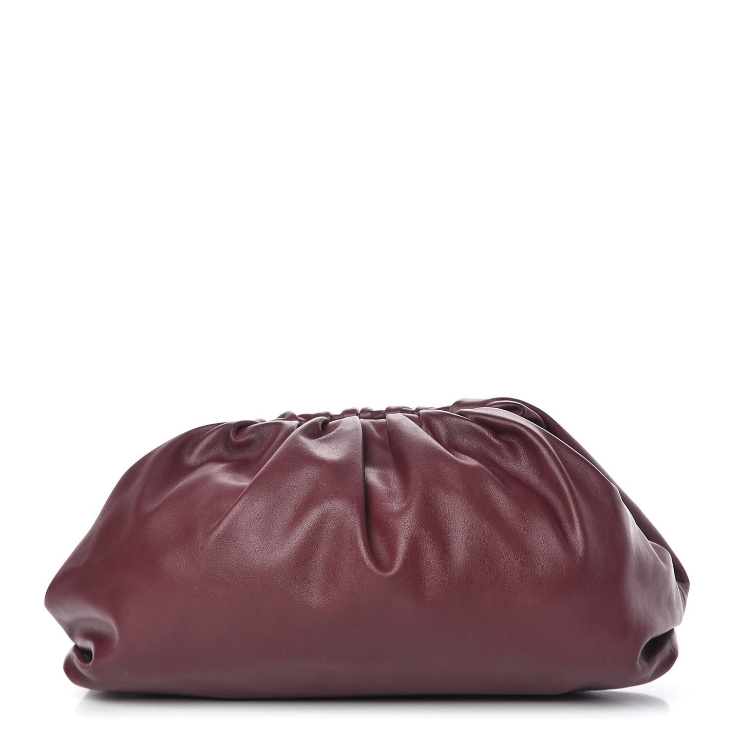 Smooth Butter Calf The Pouch Oversized Clutch Bordeaux