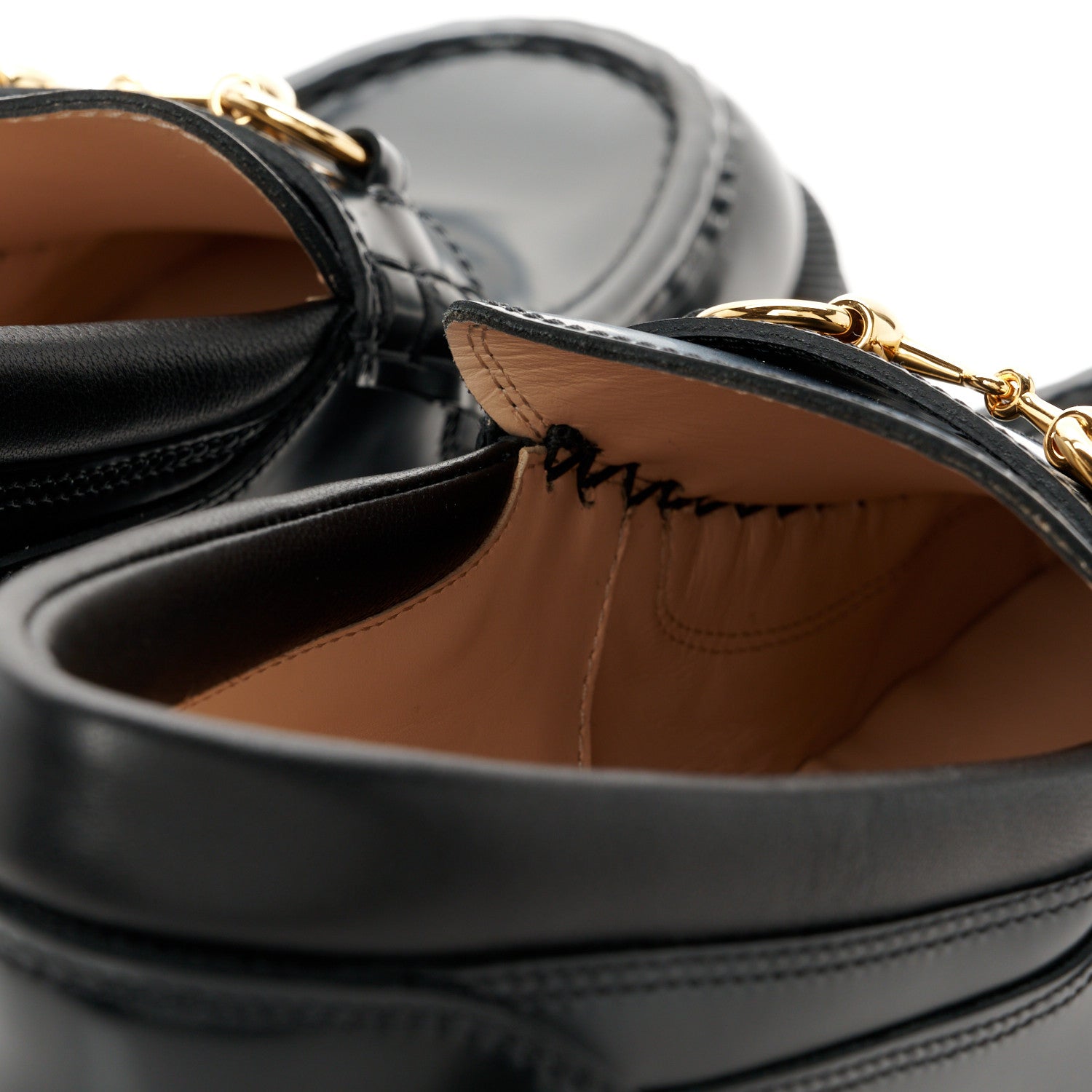Gucci Magnum Calfskin Nappa Samoa Womens Horsebit Platform Chunky Lug Sole 40mm Loafers 40.5 Black 10 of 11