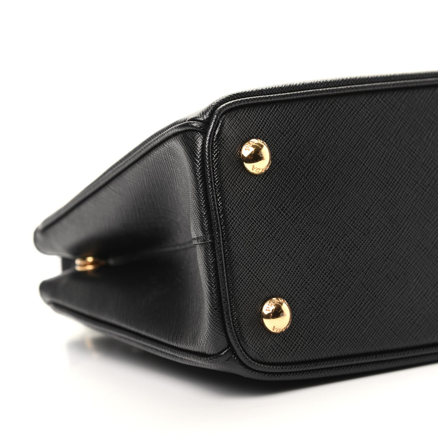 Prada Saffiano Lux Micro Galleria Shoulder Bag Black 7 of 8
