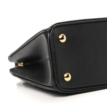 Prada Saffiano Lux Micro Galleria Shoulder Bag Black 7 of 8