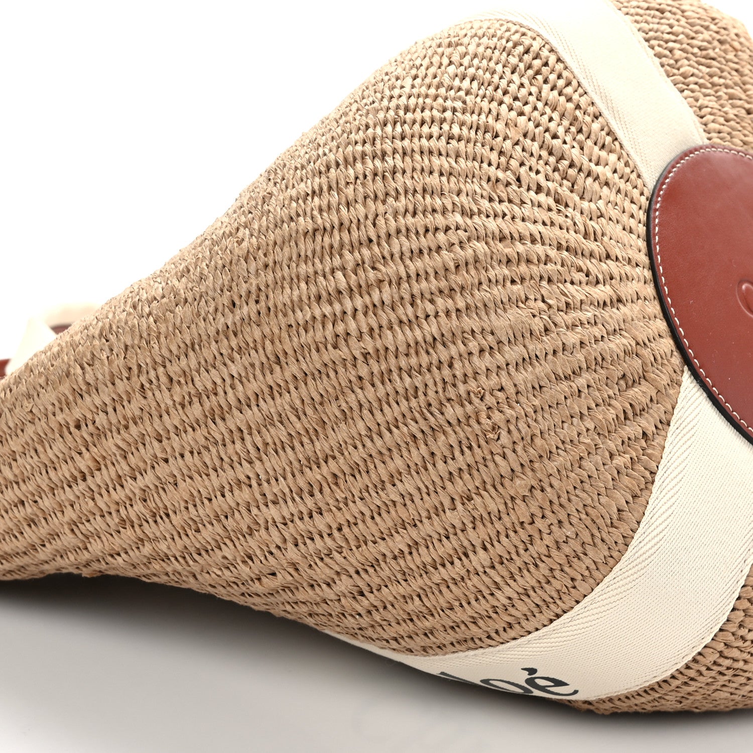 Chloe Raffia Large Woody Basket Bag White 8 of 8