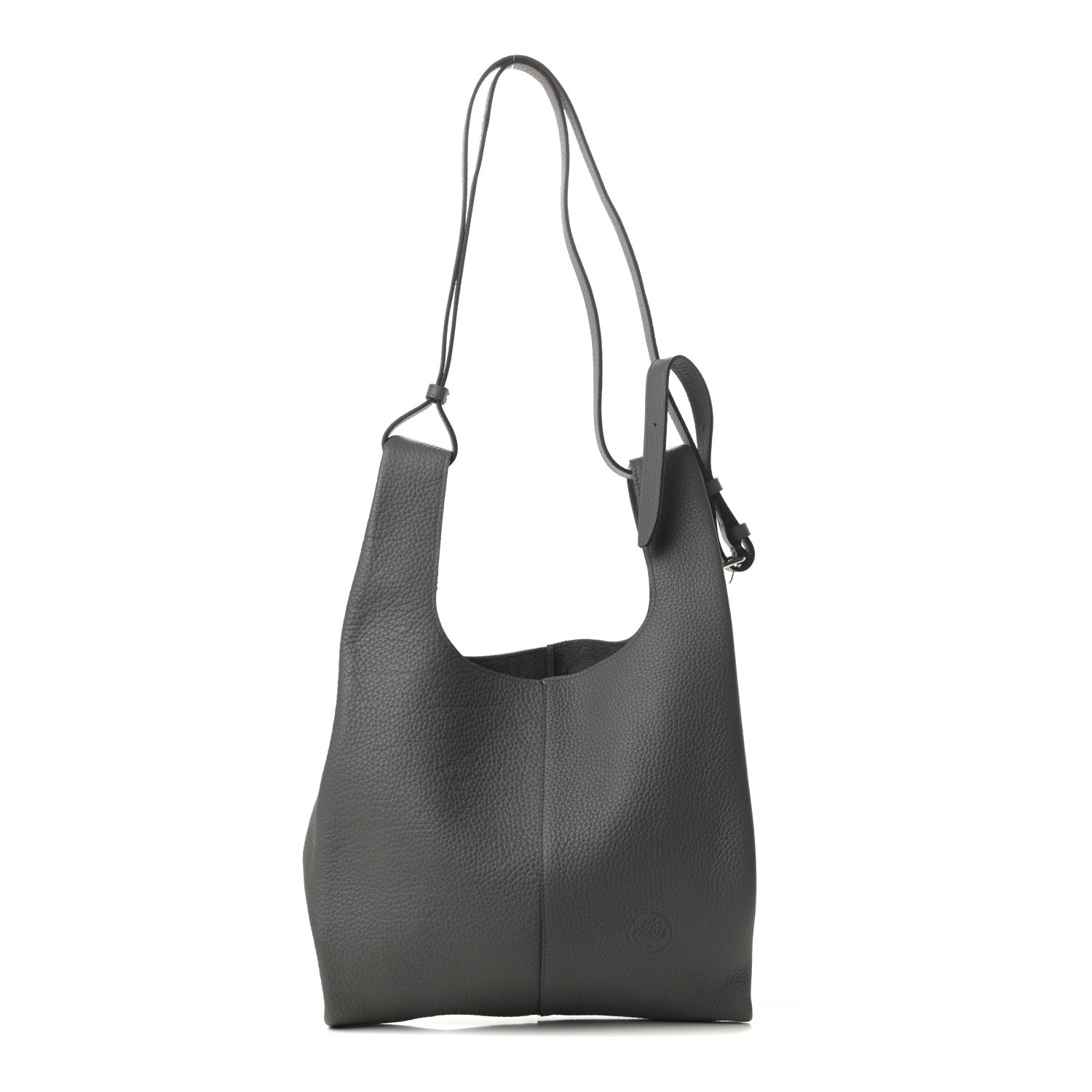 Mulberry Calfskin Heavy Grain Oversized Portobello Tote Charcoal 1 of 10