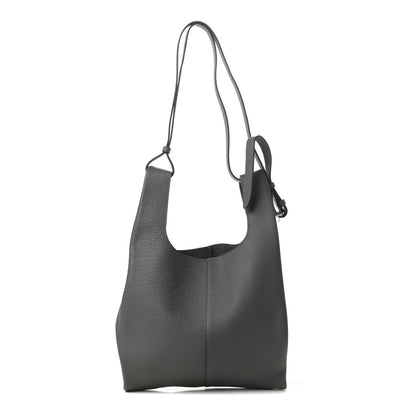 Mulberry Calfskin Heavy Grain Oversized Portobello Tote Charcoal 1 of 10