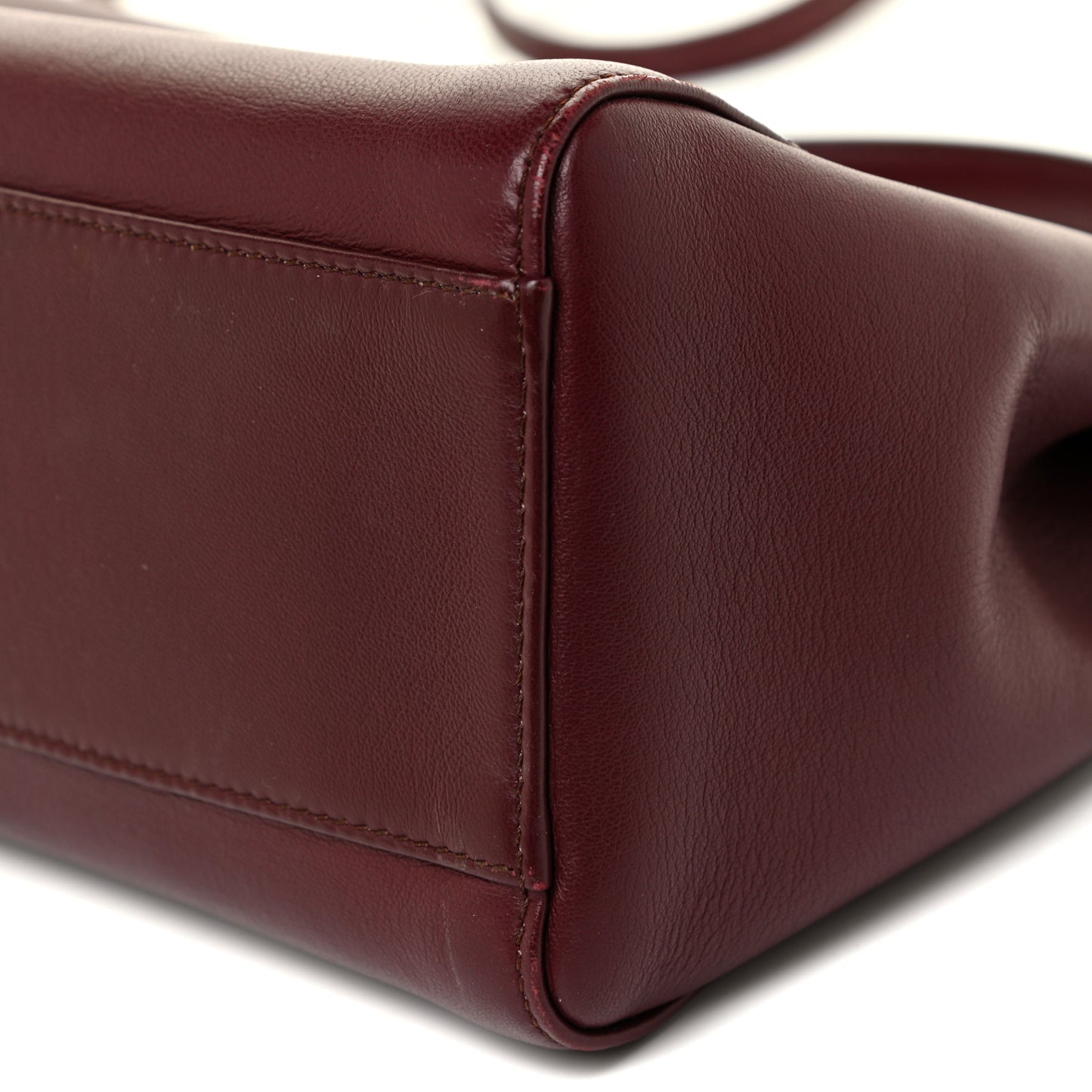 Nappa Mini Peekaboo Iconic Satchel Bordeaux