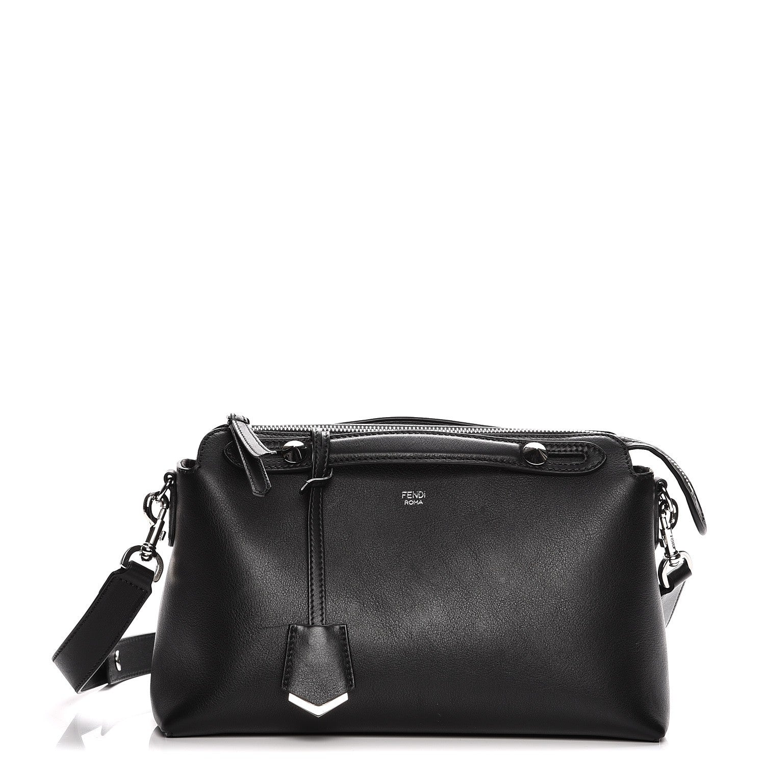 Fendi Vitello Dolce Medium By The Way Boston Bag Black 1 of 7