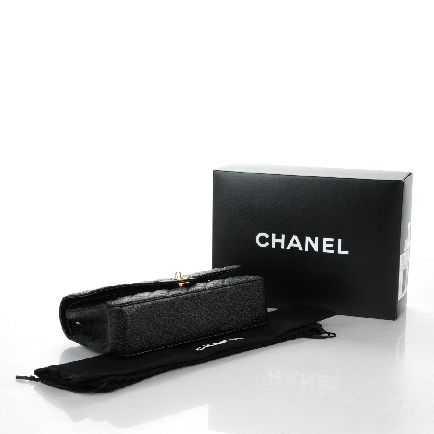 Chanel Caviar Quilted Medium Double Flap Black 4 of 7