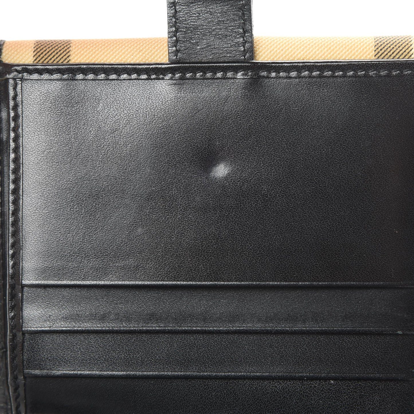 House Check Compact Wallet Black