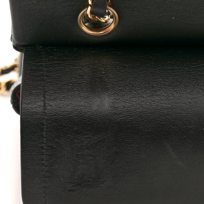 Chanel Lambskin Quilted Medium Double Flap Black 13 of 13