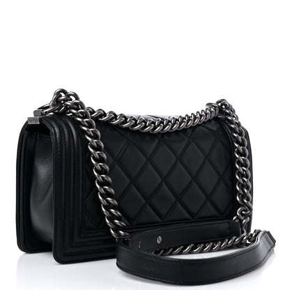 Chanel Calfskin Quilted Medium Boy Flap Black 3 of 10