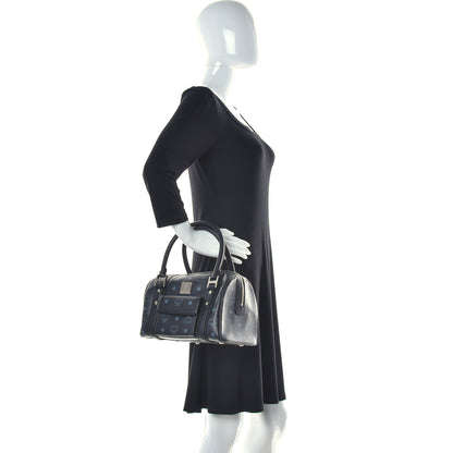 MCM Visetos Small Boston Bag Black 2 of 12