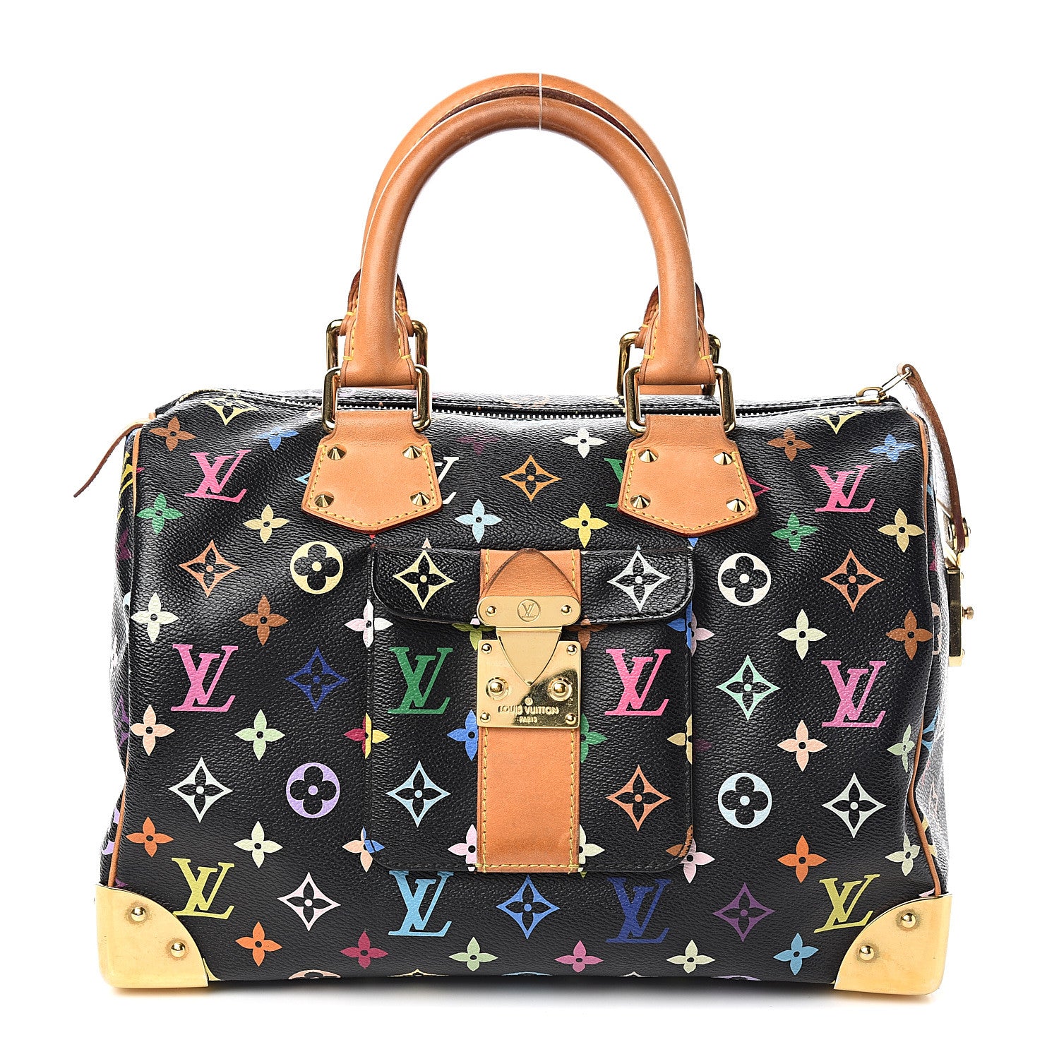 Louis Vuitton Monogram Multicolor Speedy 30 Black 1 of 9