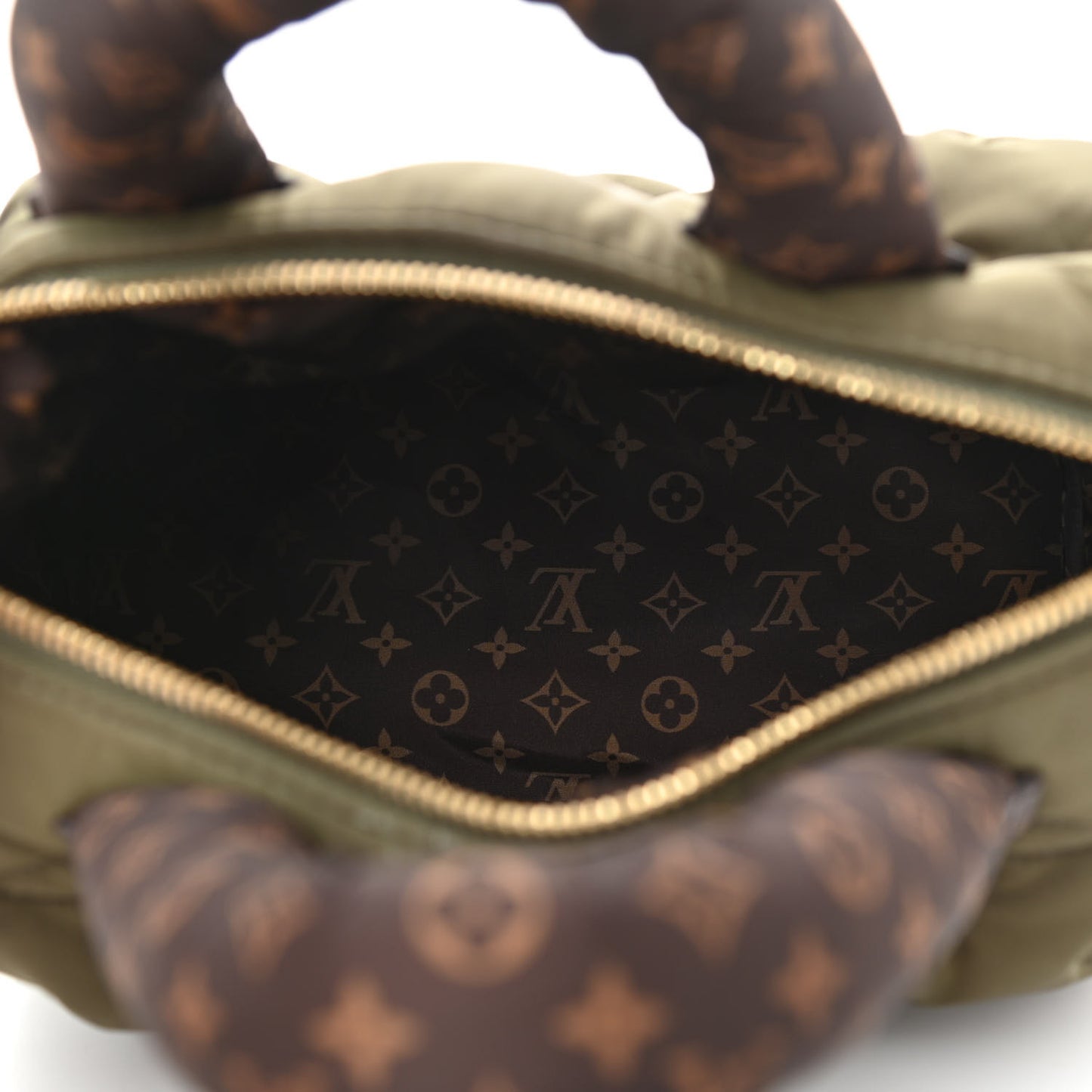 Econyl Mini Monogram Pillow Speedy Bandouliere 25 Khaki