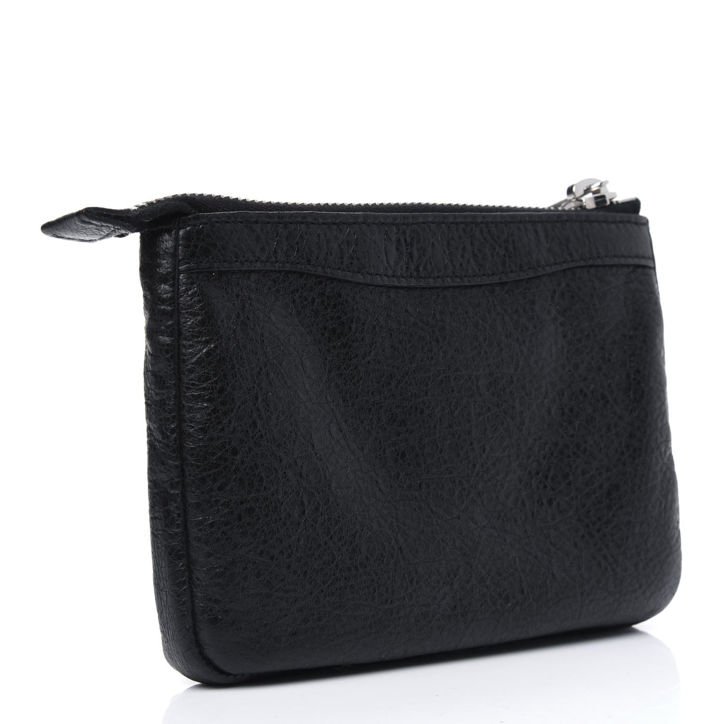 Agneau Giant 12 Silver Hardware M Porte-Monnaie Coin Purse Black