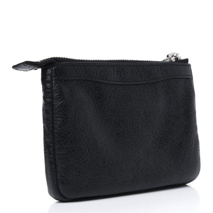 Balenciaga Agneau Giant 12 Silver Hardware M Porte-Monnaie Coin Purse Black 3 of 12