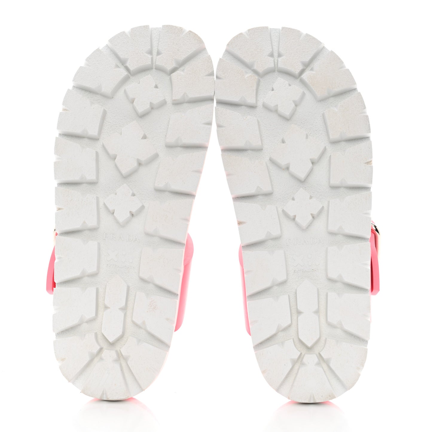 EVA Rubber Buckled Lug Sole 20mm Thong Sandals 36 Begonia