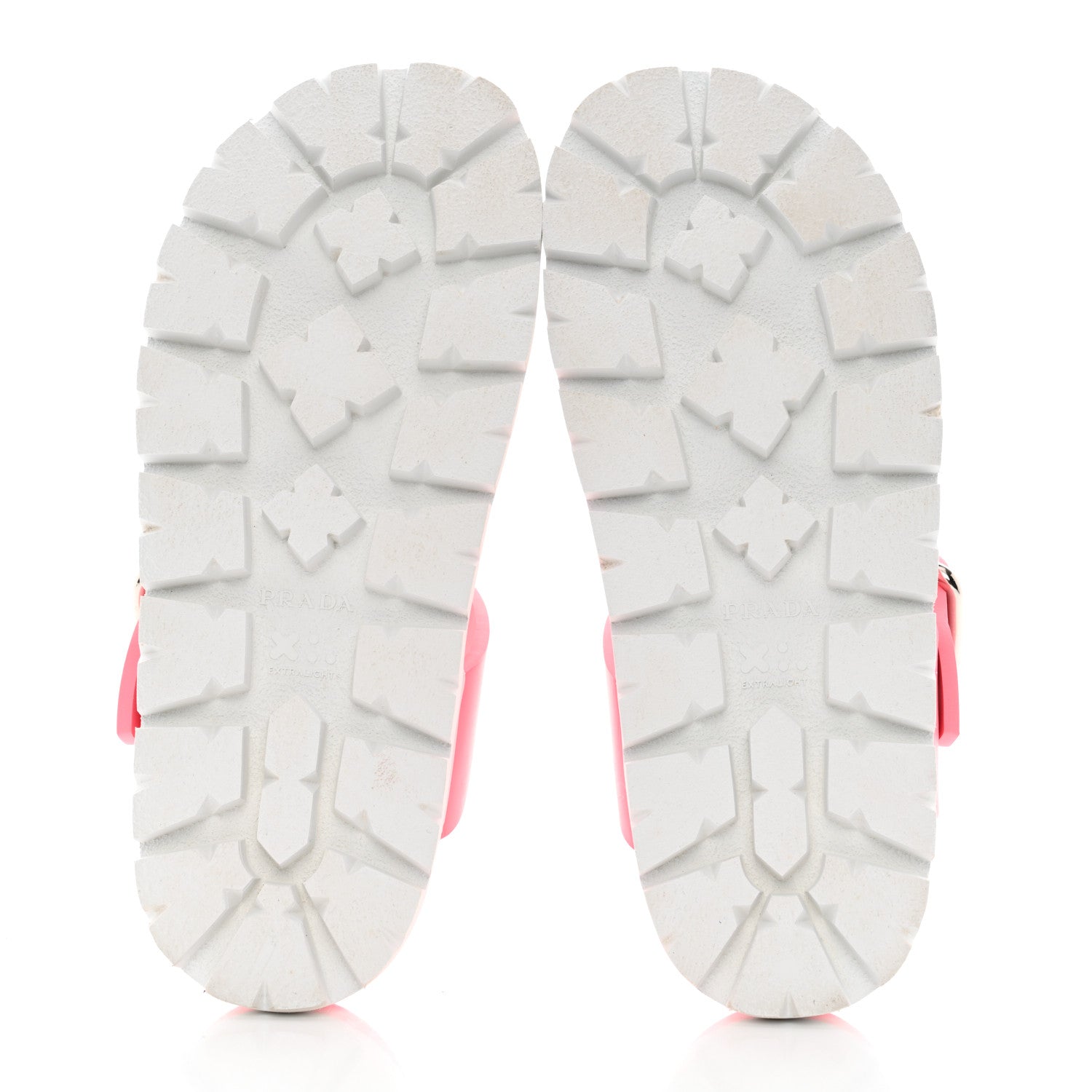 Prada EVA Rubber Buckled Lug Sole 20mm Thong Sandals 36 Begonia 5 of 11