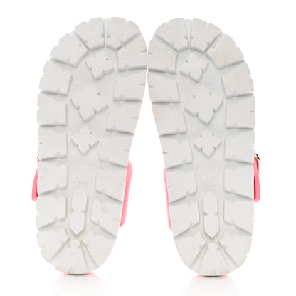 Prada EVA Rubber Buckled Lug Sole 20mm Thong Sandals 36 Begonia 5 of 11