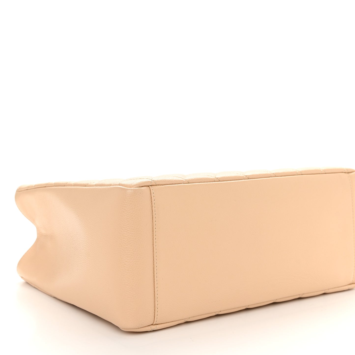Caviar Quilted Grand Shopping Tote GST Beige