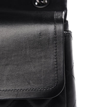 Chanel Lambskin Quilted Jumbo Double Flap So Black 14 of 19