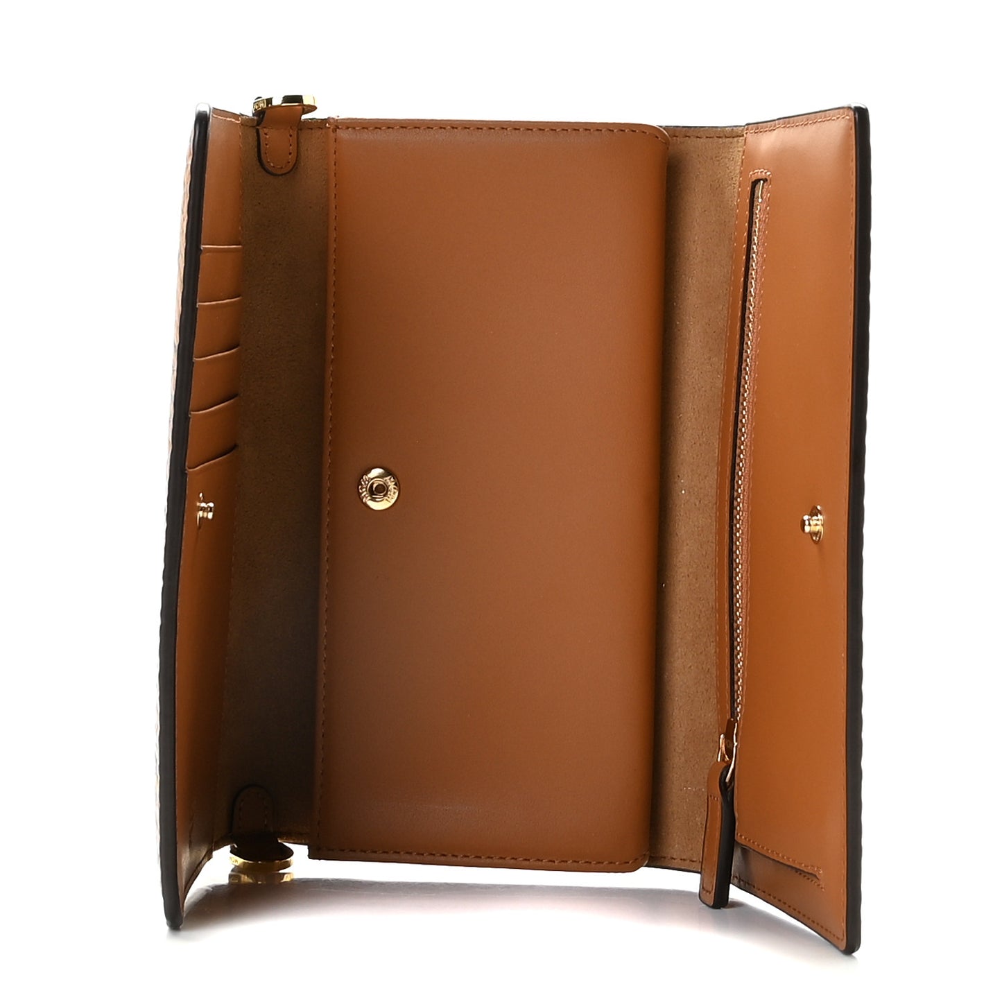 Visetos Chain Wallet Crossbody Cognac