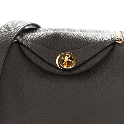 Hermes Taurillon Clemence Mini Lindy 20 Etain 8 of 11