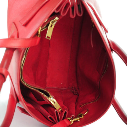 Saint Laurent Calfskin Small Sac De Jour Lipstick Red 17 of 20