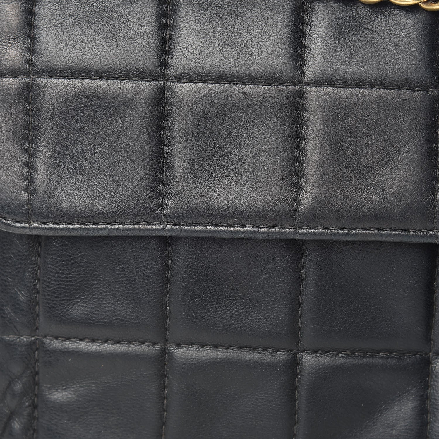 Chanel Lambskin East West Chocolate Bar Flap Black 9 of 11