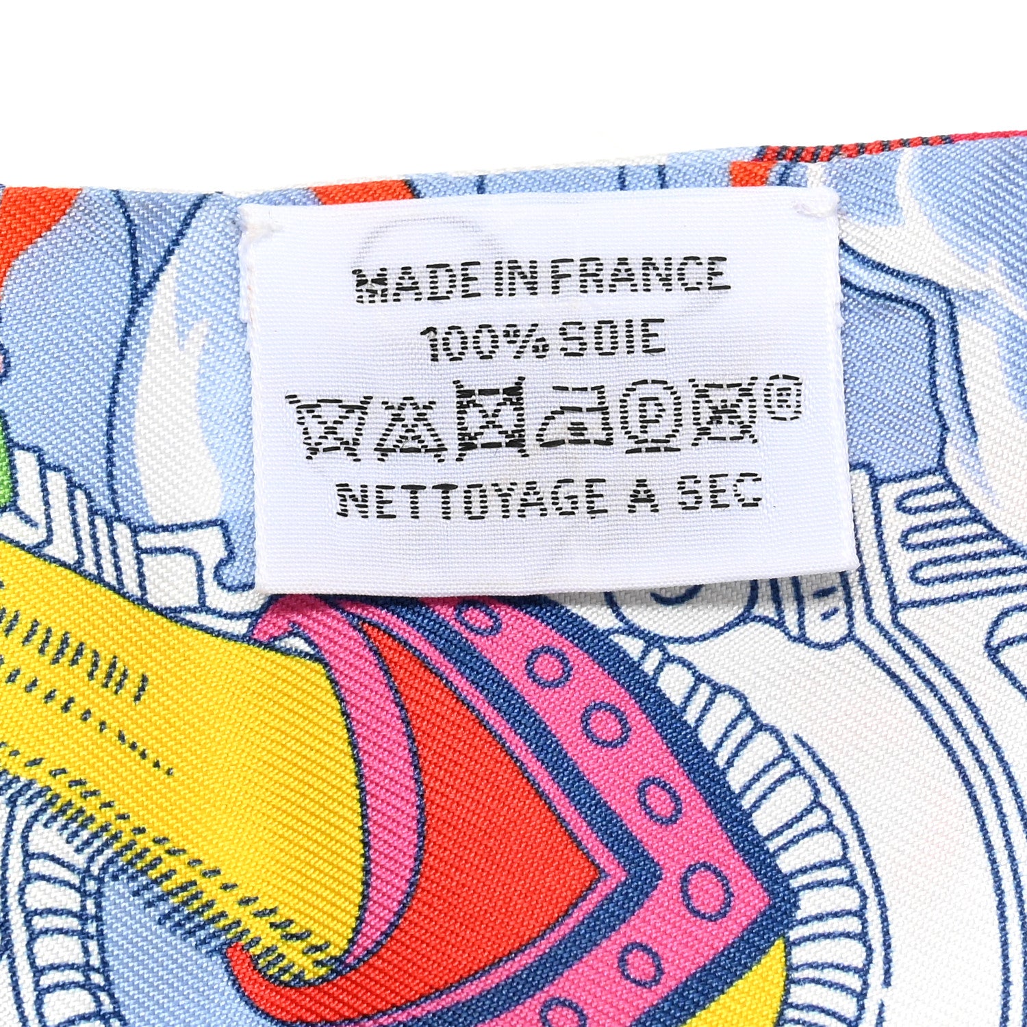 Hermes Silk Sur Mon Nuage Twilly Fuchsia Bleu Multicolor 3 of 6