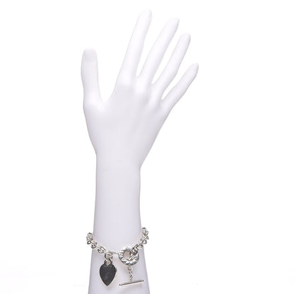 Tiffany Sterling Silver Heart Tag Toggle Bracelet 2 of 6
