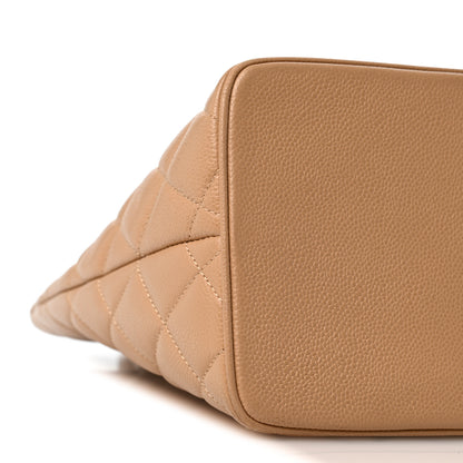 Chanel Caviar Quilted Medallion Tote Beige 9 of 12