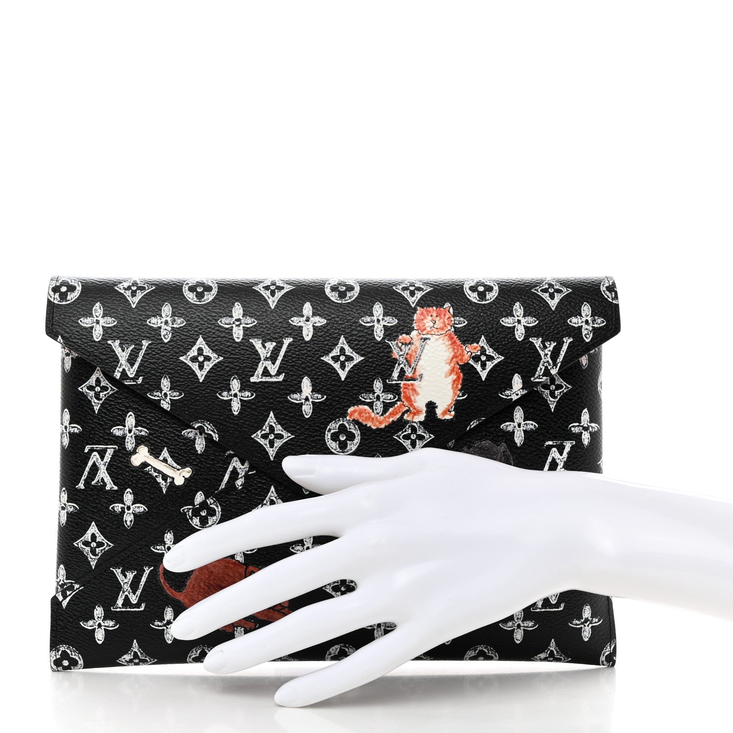Louis Vuitton Catogram Kirigami Pochette Set Black 2 of 16