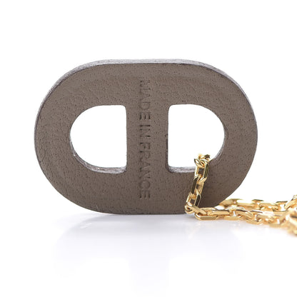 Hermes Swift O'Maillon Pendant Necklace Etoupe 5 of 6