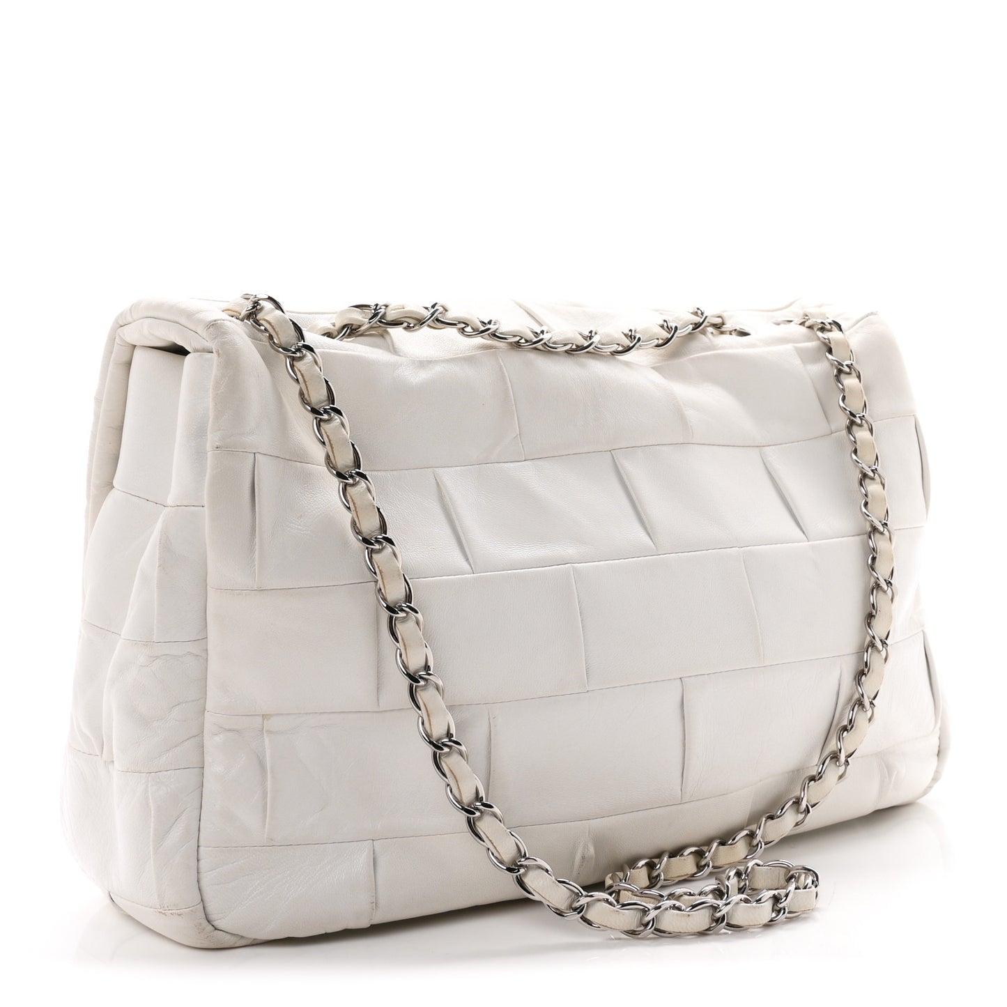 Lambskin Igloo Single Flap White