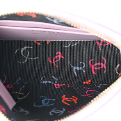 Chanel Caviar Quilted Mini Classic Clutch With Chain Light Purple 5 of 9