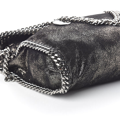 Stella McCartney Chamois Shiny Dotted Falabella Fold Over Tote Ruthenium 7 of 8