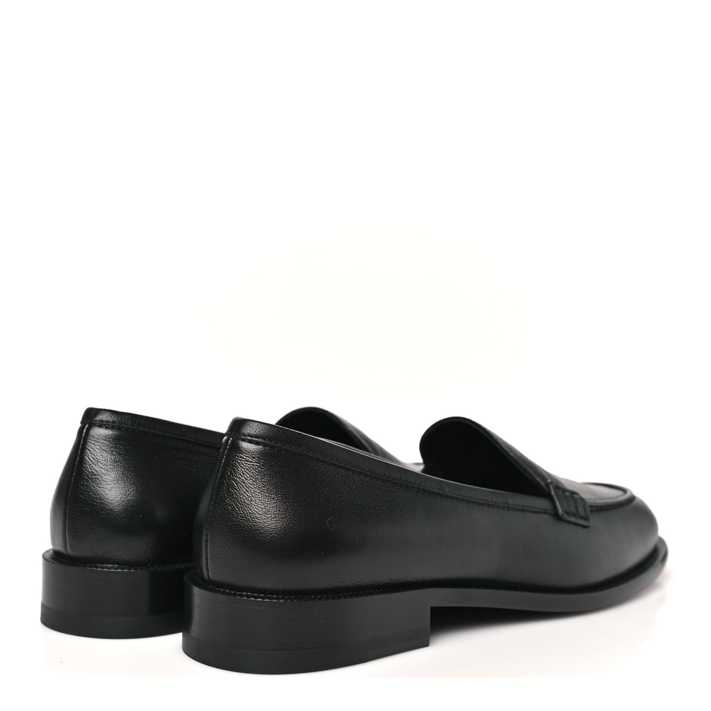 Lambskin CC Mocassin Loafers 41 Black