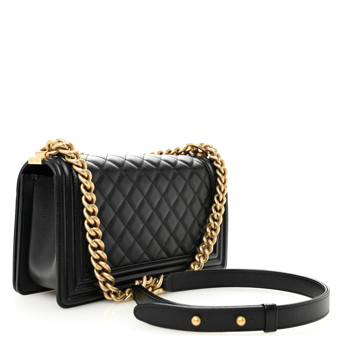Chanel Caviar Quilted Medium Boy Flap Black 3 of 11