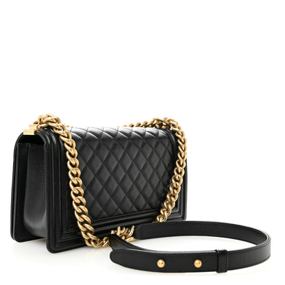 Chanel Caviar Quilted Medium Boy Flap Black 3 of 11