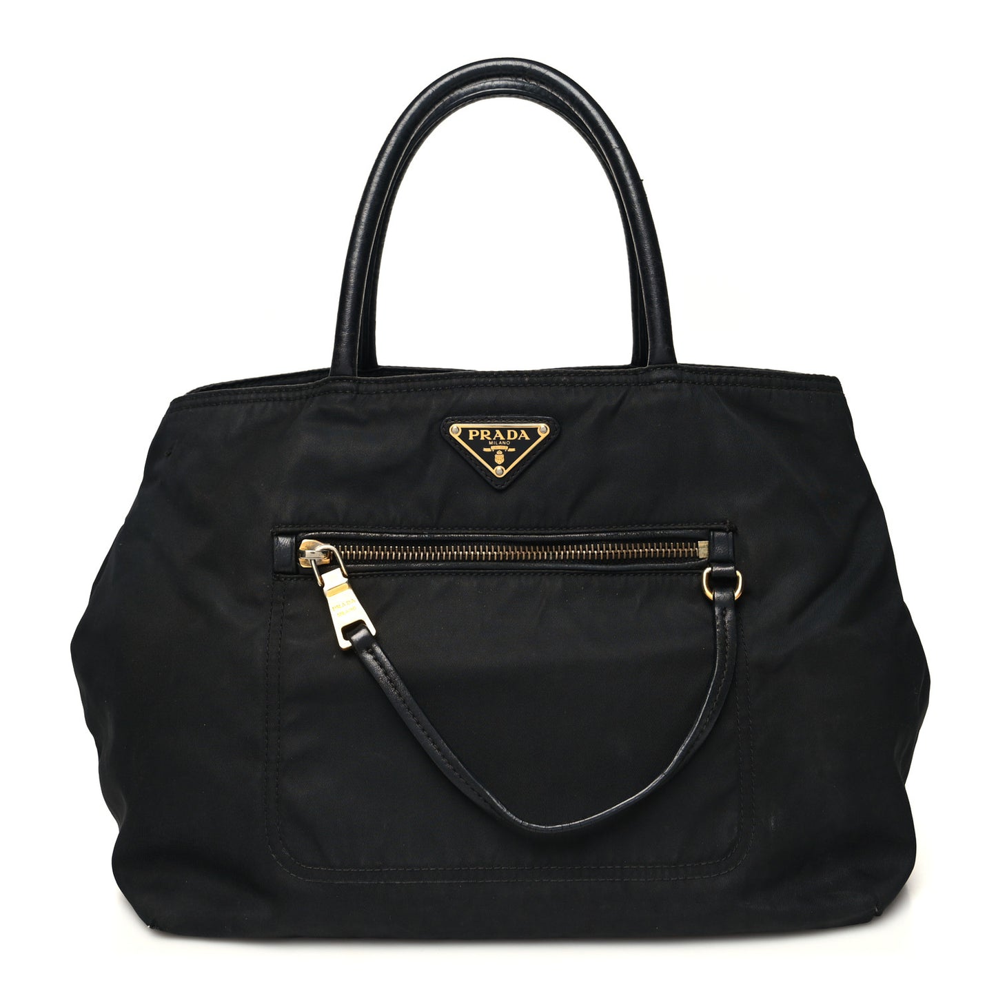 Tessuto Nylon Shopping Tote Black
