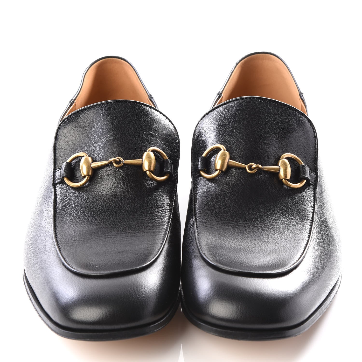 Gucci Goatskin Mens Horsebit Loafers 8.5 Black 3 of 9