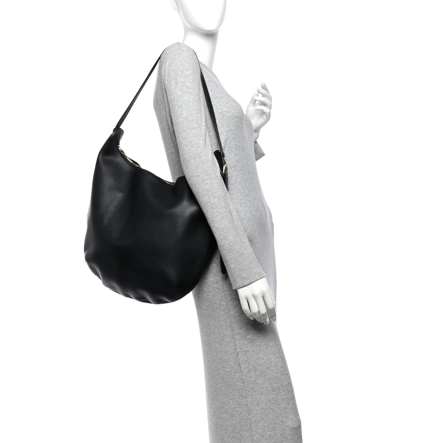 Calfskin N/S Allie Bag Black