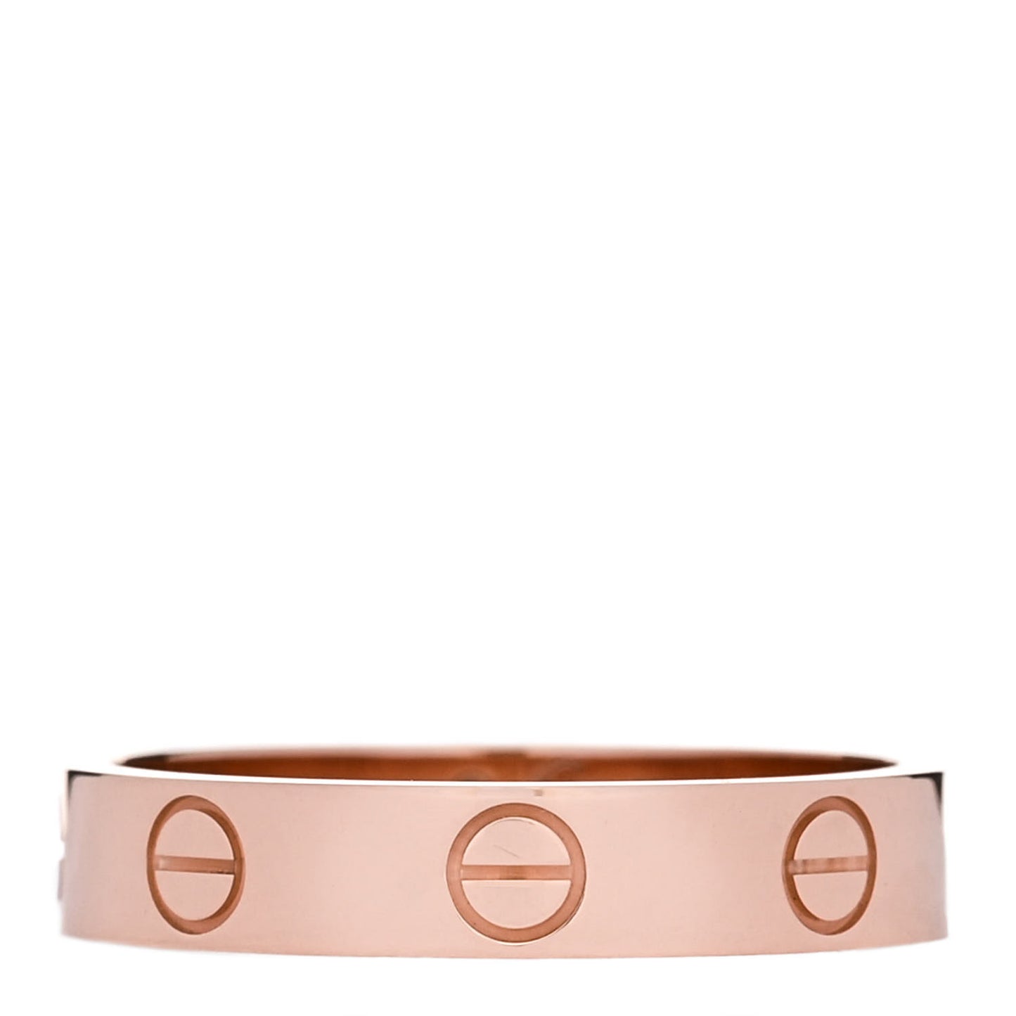 18K Pink Gold 3.5mm LOVE Wedding Band Ring 52 6
