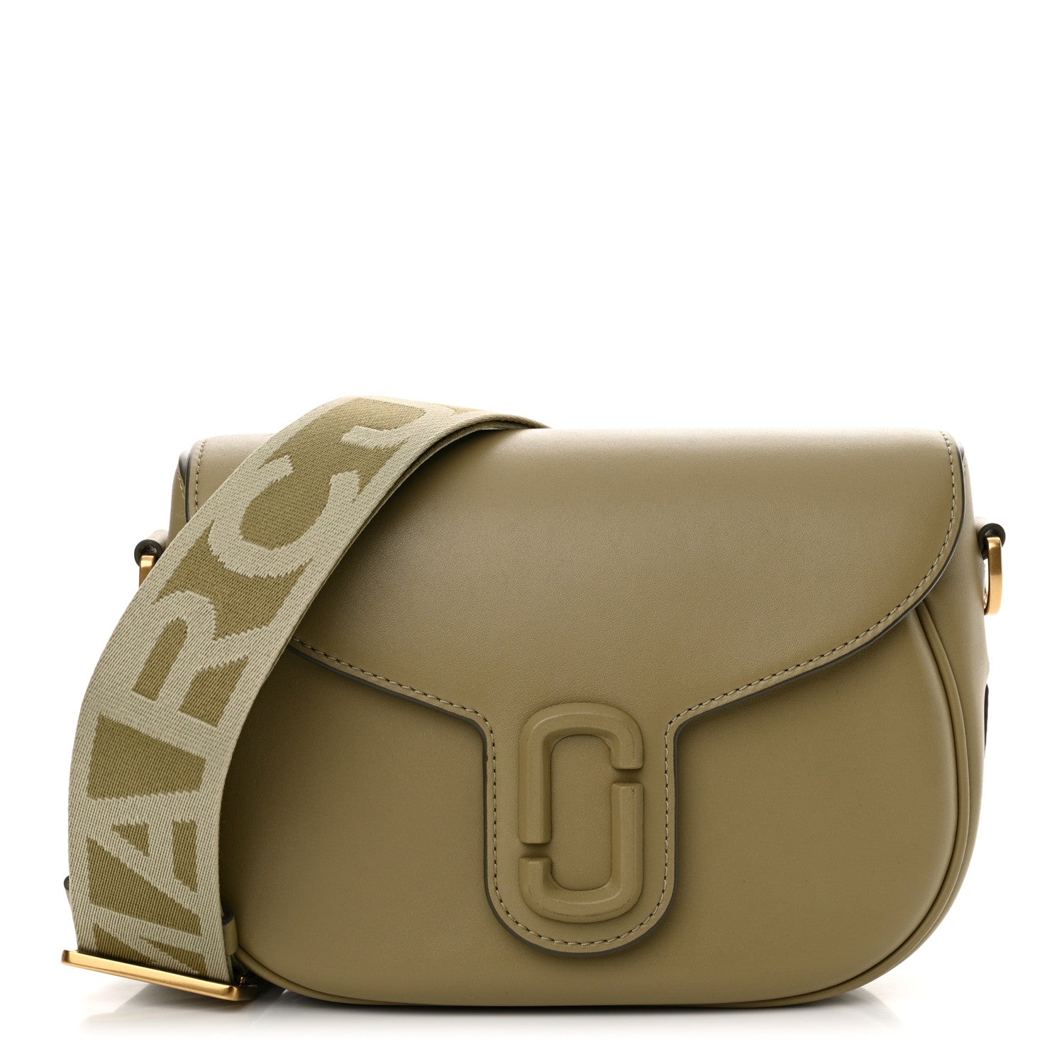 Marc Jacobs Calfskin Large The Covered J Marc Saddle Light Moss 1 of 11