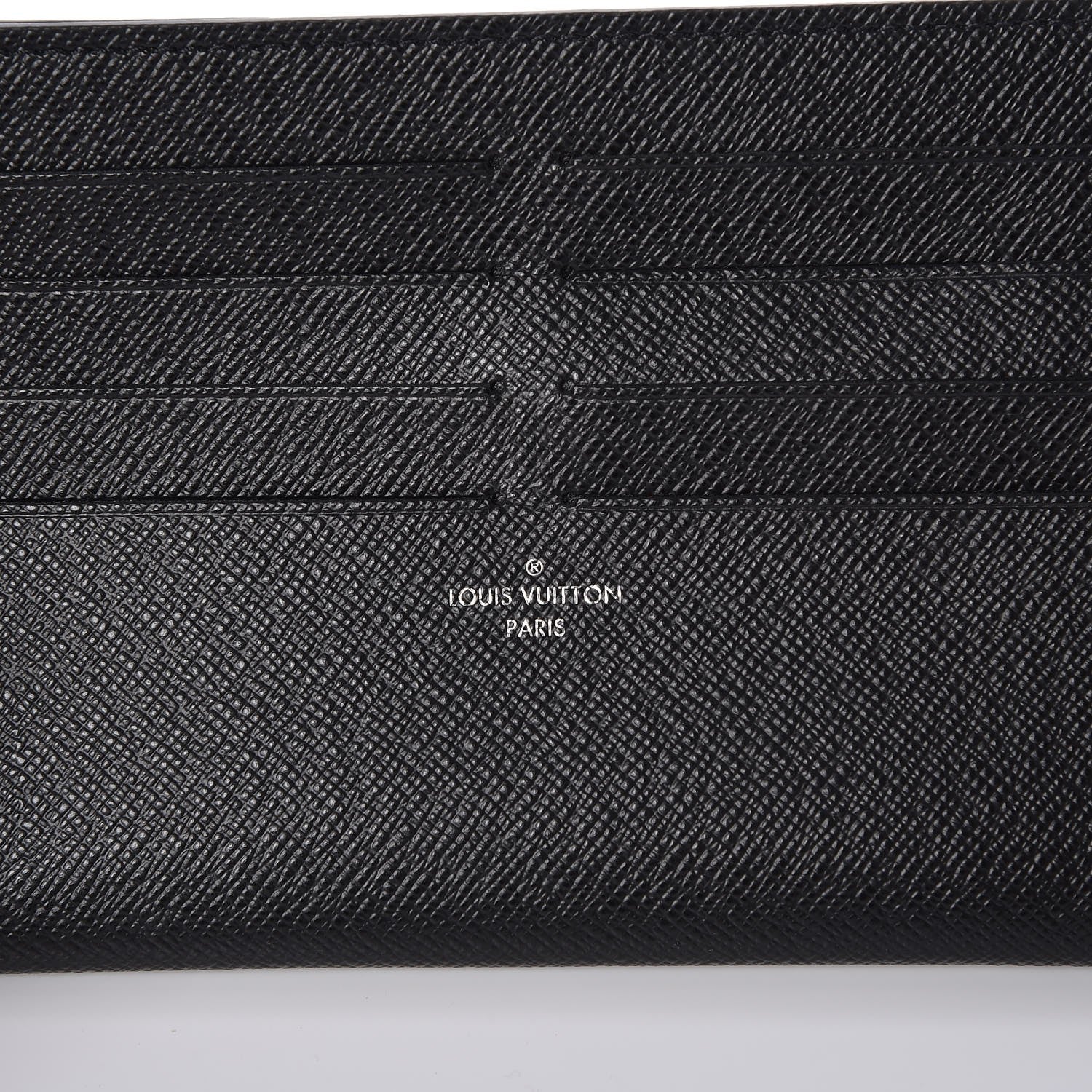 Louis Vuitton Calfskin Felicie Chain Wallet Card Holder Insert Black 5 of 6