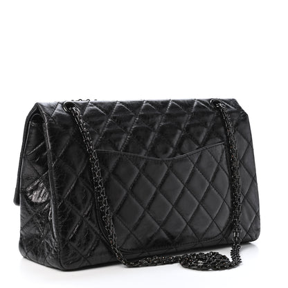 Chanel Metallic Aged Calfskin Quilted 2.55 Reissue 227 Flap So Black 2 of 4