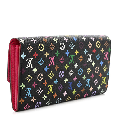 Louis Vuitton Monogram Multicolor Sarah Wallet Black Grenade 3 of 9