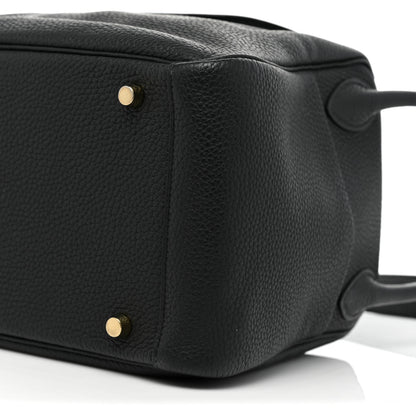 Hermes Taurillon Clemence Lindy 30 Black 7 of 11
