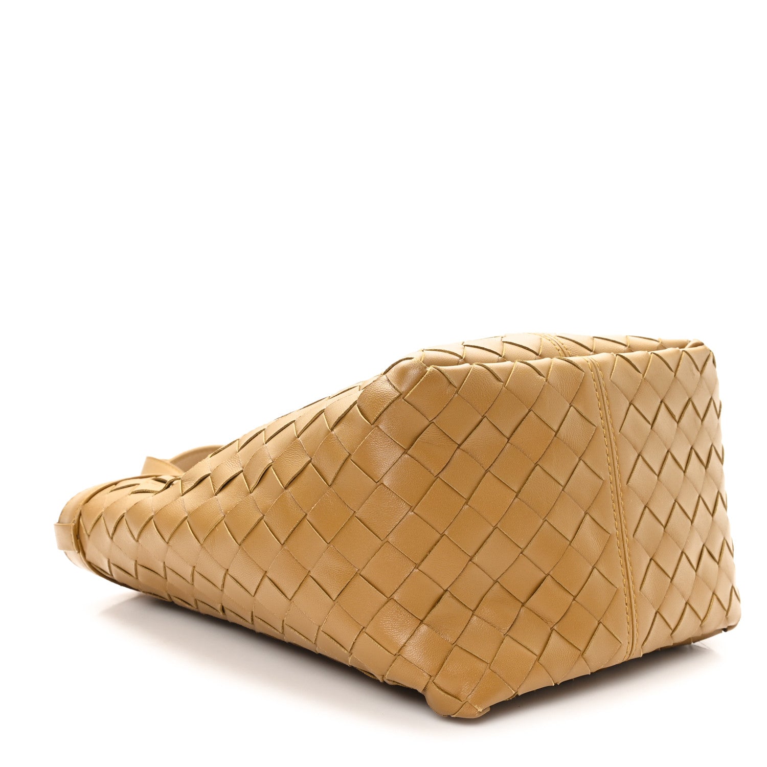 Bottega Veneta Nappa Intrecciato Small Flip Flap Tote Acorn Brass 3 of 8