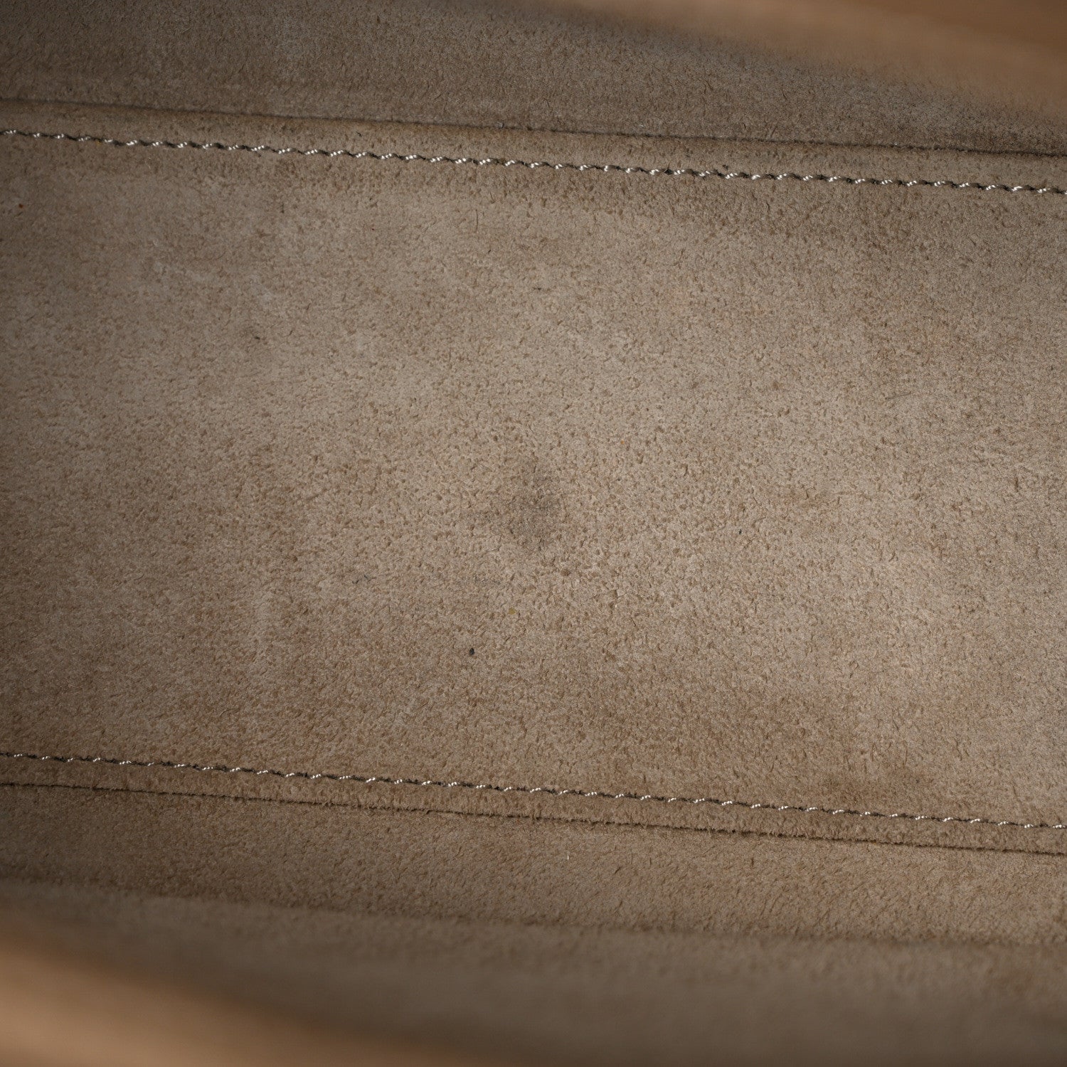Celine Drummed Calfskin Nano Luggage Dune 13 of 13